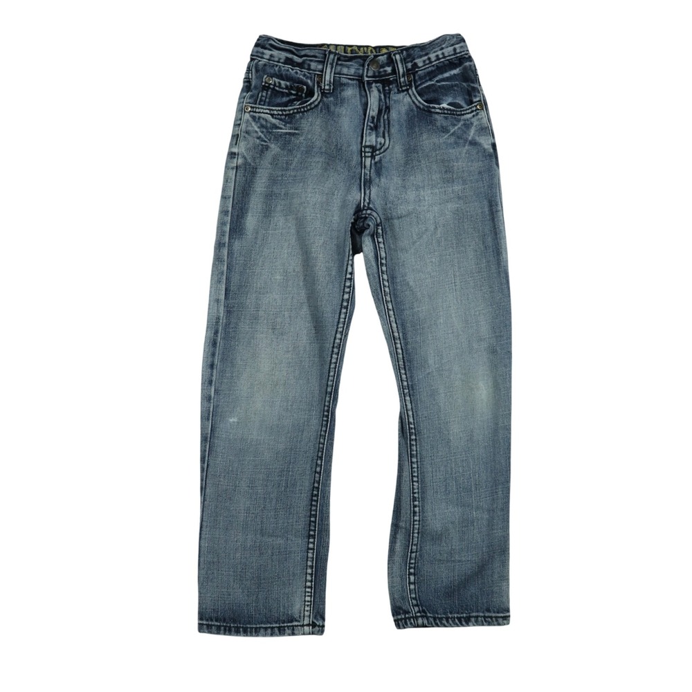 Bailey's Point Jeans Boys Size 7 Medium Wash Straight Leg Blue‎ Denim Pants